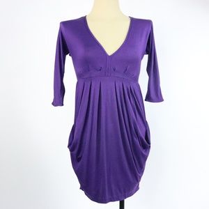 Zara Basic Purple Long Sleeve Dress - Q37